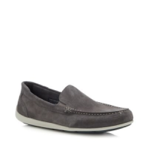 Debenhams  Rockport - Grey Suede Bennett Lane 4 Loafers