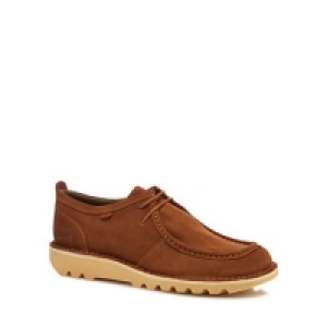 Kickers - Dark tan suede Kick Wall B lace up shoes