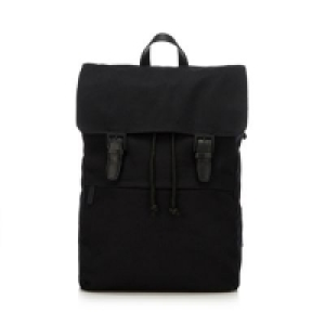J by Jasper Conran - Black canvas backpack
