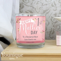 HomeBargains  Personalised 1st Mothers Day Scented Jar Candle