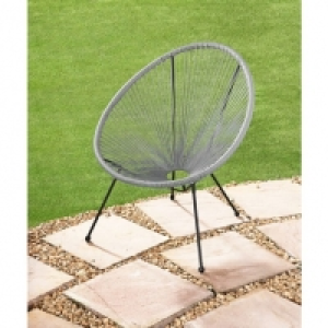 BMStores  Hawaii String Garden Chair - Grey