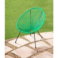 BMStores  Hawaii String Garden Chair - Tropical Green