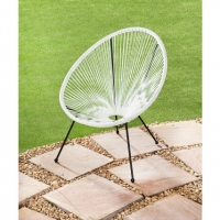 BMStores  Hawaii String Garden Chair - White