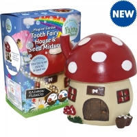 JTF  Fairy Garden Tooth Fairy House with Seed Mix