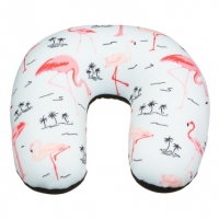 BMStores  Super Soft Travel Pillow - Flamingo