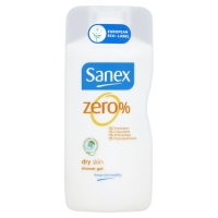 Wilko  Sanex Zero Shower Gel for Dry Skin 250ml