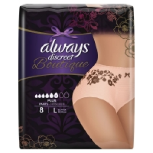 Always Discreet Boutique Large Pants 8 pack £6.80