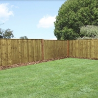 QDStores  Vertical Hit & Miss Fence Panel Pressure Treated Green H91cm