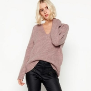 Debenhams  Nine by Savannah Miller - Mauve Chunky Knit Jumper