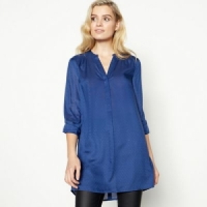 Debenhams  Principles - Blue Longline Shirt