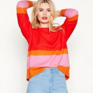 Debenhams  Red Herring - Red Stripe Hem Jumper