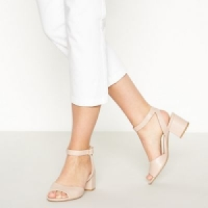 Principles - Natural Peep Toe Rowan Mid Block Wide Fit Hee