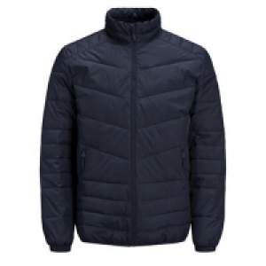 Jack & Jones - Navy Stone stand collar jacket