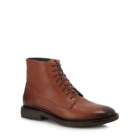 Debenhams  Red Herring - Tan leather Lunar ankle boots