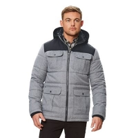 Debenhams  Regatta - Blue Arnault insulated hooded coat