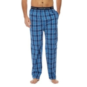 Debenhams  Red Herring - Navy gingham check cotton pyjama bottoms