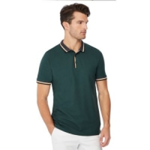 Maine New England - Green tipped cotton polo shirt
