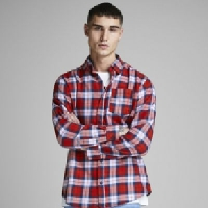 Debenhams  Jack & Jones - Red Nico checked shirt