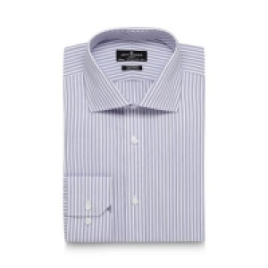 Jeff Banks - Designer Lilac Textured Stripe Long Sleeve Tail