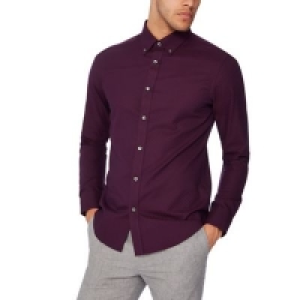 The Collection - Purple jacquard spot long sleeves tailored