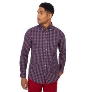 Maine New England - Red checked print regular fit shirt