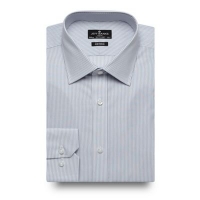 Debenhams  Jeff Banks - Designer Grey Striped Long Sleeve Tailored Shir