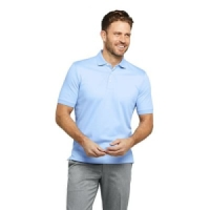 Lands End - Blue Short Sleeve Supima Banded Sleeve Polo