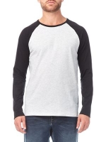 Debenhams  Burton - Black and frost long sleeve raglan t-shirt