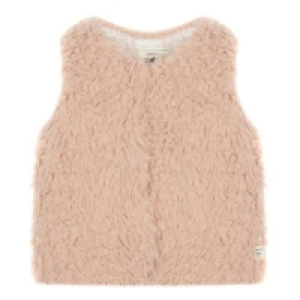 Debenhams  Mantaray - Girls Pink Faux Fur Gilet