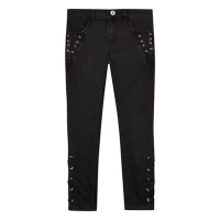 Debenhams  bluezoo - Girls black lace up detail jeans
