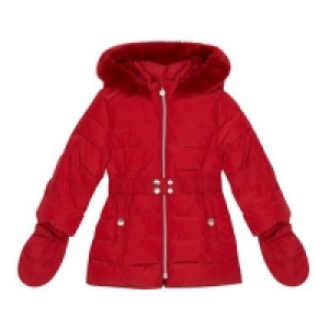 J by Jasper Conran - Girls red shower resistant padded coat