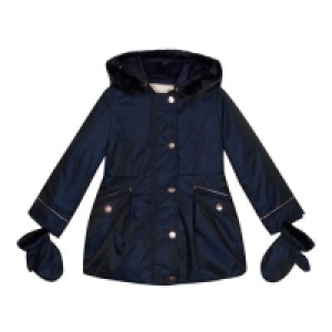 Baker by Ted Baker - Girls navy shower resistant parka and