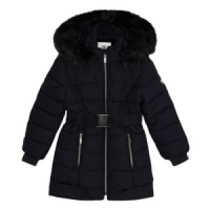 J by Jasper Conran - Girls navy padded shower resistant coa