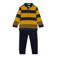 Debenhams  J by Jasper Conran - Boys Yellow Striped Polo Shirt and Jog