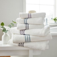 Debenhams  Hotel - Light blue combed cotton Estela towels