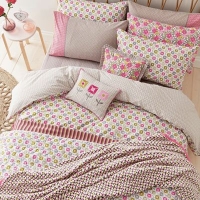 Debenhams  Helena Springfield - Pink polyester and cotton Dot bedding