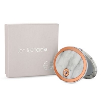 Debenhams  Jon Richard - Cream Marble Oval Compact Mirror Embellished W