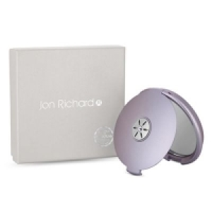 Debenhams  Jon Richard - Purple Round Compact Mirror Embellished With S