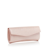 Debenhams  Debut - Pink Glitter Clutch Bag