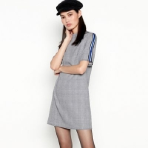 Red Herring - Black Check Side Stripe Mini Dress