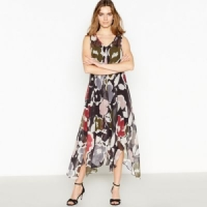 Debenhams  RJR.John Rocha - Black Abstract Floral Print Nicola Midi D