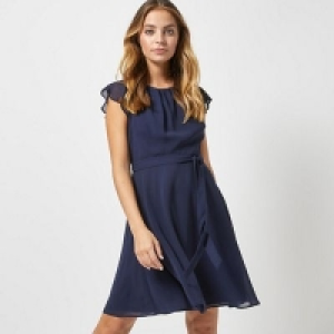 Debenhams  Dorothy Perkins - Billie and Blossom Petite Navy Belted Skat