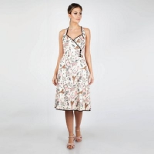 Debenhams  Voodoo Vixen - Cream Claudine Parisian Summer Dress