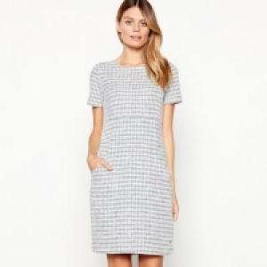 Mantaray - Blue Textured Diamond Print Knee Length Tunic Cot