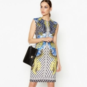 Star by Julien Macdonald - Blue Scarf Print Scuba Knee Lengt