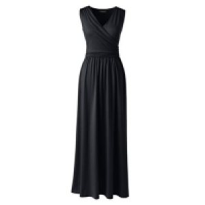 Lands End - Black wrap maxi dress