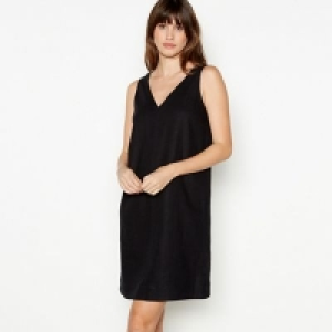 Principles - Black Linen Blend Knee Length Dress