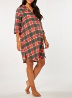 Debenhams  Dorothy Perkins - Maternity red checked night shirt dress