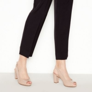 Good for the Sole - Nude Patent Geovanna Mid Block Heel Pe