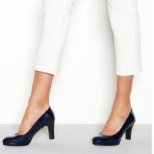 Good for the Sole - Navy patent Gala high heel wide fit co